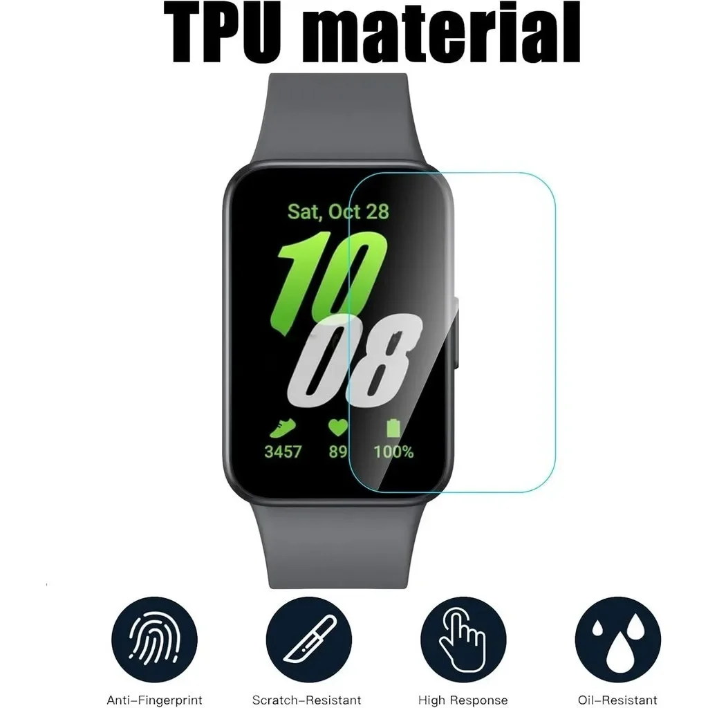 ฟิล์ม TPU ไฮโดรเจลป้องกันรอยขีดข่วนสำหรับ Samsung Galaxy Fit 3สายรัดอัจฉริยะฟิล์มป้องกันหน้าจอสำหรับฟิล์ม fit3 Galaxy