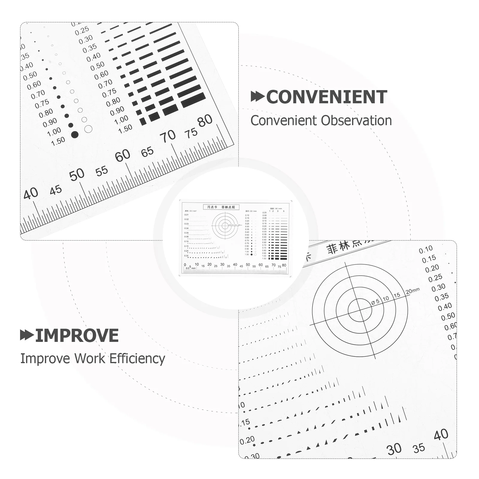 Rubric Concrete Scraping Ruler Scale Transparent Plastic Card Scraper Woodworking