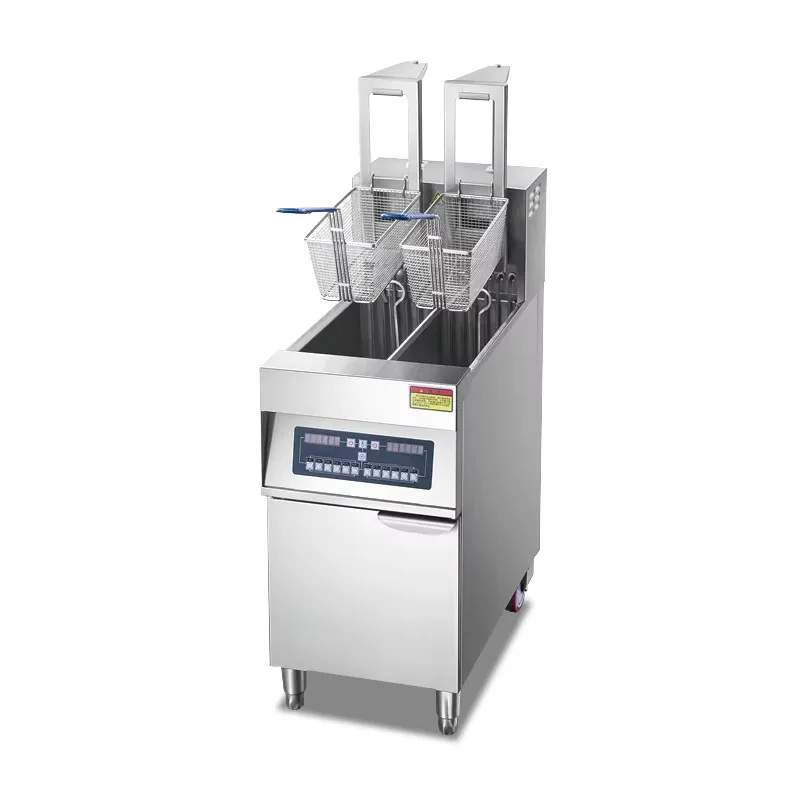 

Commercial multi-can automatic lifting fryer electric potato chicken fast food restaurant kitchen oil filter system