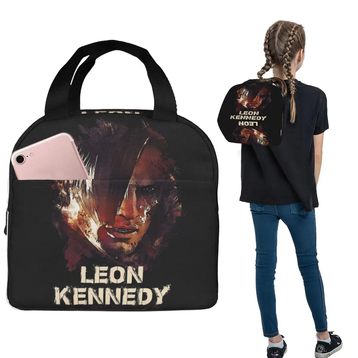 

Термосумка для обедов Resident Evil Leon Kennedy для женщин и детей, герметичная, для еды, термосумка-тоут