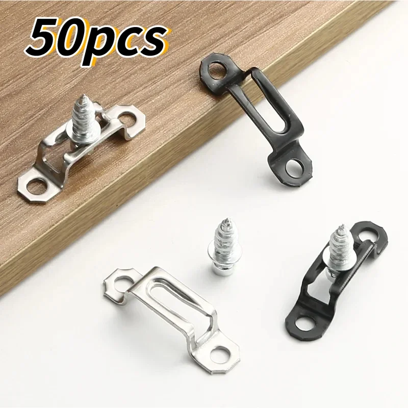 50pcs Invisible Two-in-One Hidden Connector Screws-Durable Furniture Fasteners for Laminate Cabinets&Wardrobes(No Tools Required