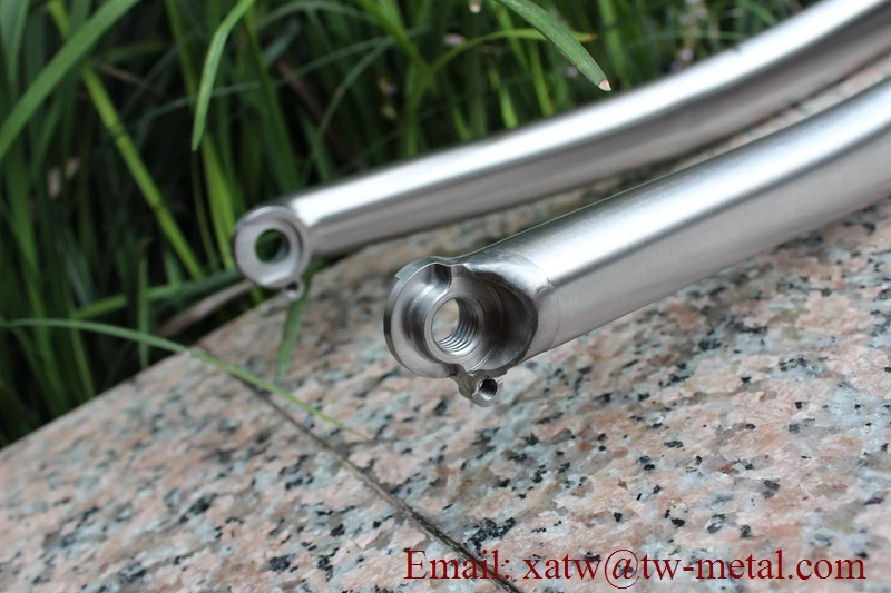 Titanium Road Bicycle Fork 700C Titanium Bicycle Fork Thru Axle Dropout Ti Gravel Bike Forks view 3