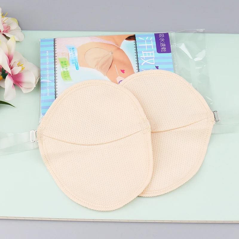 Noq 2pcs Sweat Pad Underarms Women Underarm Sweat Shield Pad Washable Absorbing Guards Shoulder Perspiration Pads Care Tools