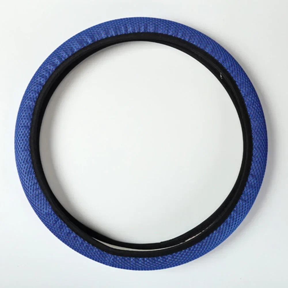 Braid On Steering Wheel Car Steering Wheel Cover With Needles and Mesh fabric Diameter 36-38cm Auto Car Accessories