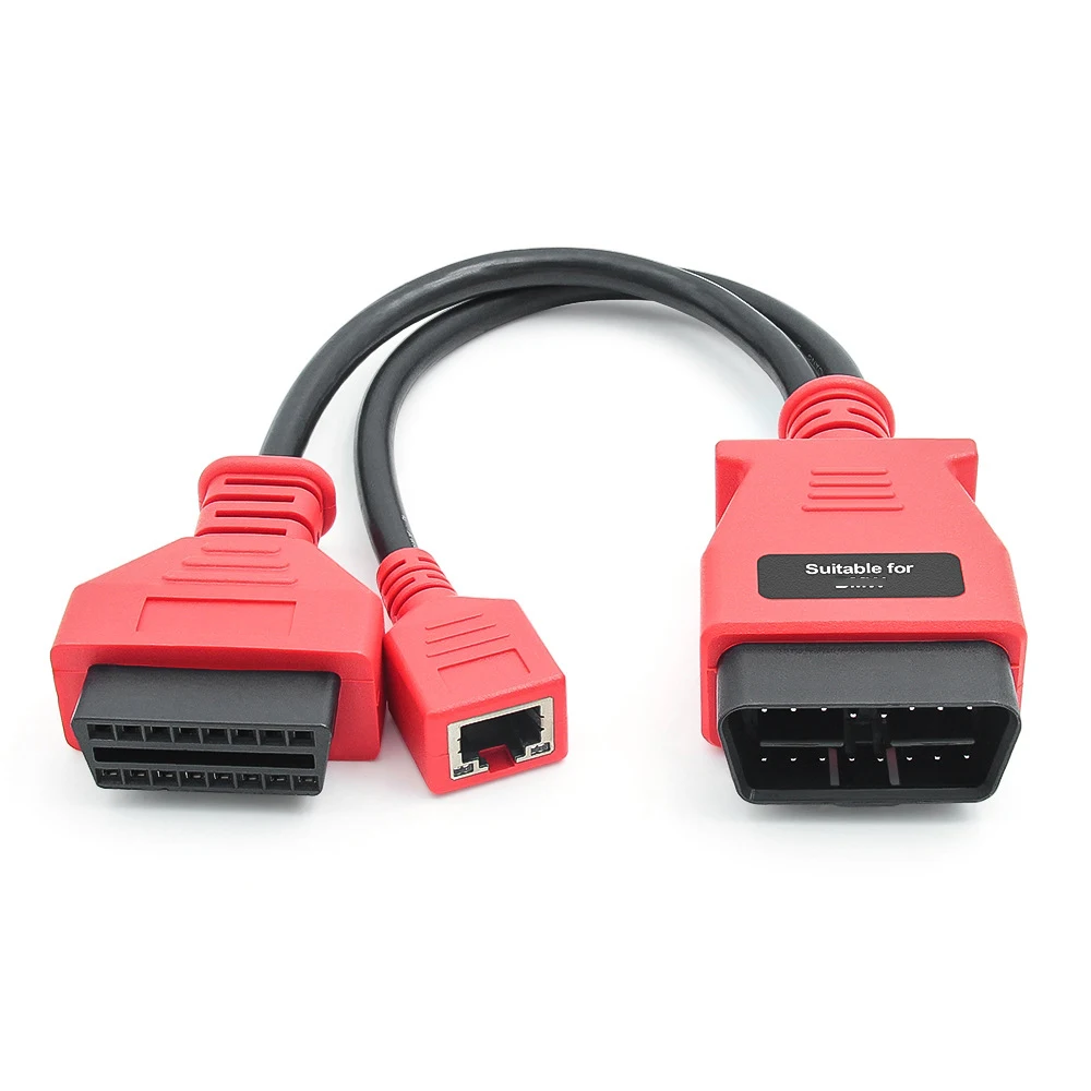 Ethernet-кабель для программирования BMW серии F работает с Autel MS908 PRO/MS908S PRO/MaxiSys Elite/IM608 16-контактный адаптерный кабель для BMW