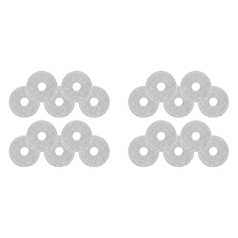 

【HOT】Pack Of 20 Mop For Dreame L10s Ultra/L10s Pro Ultra/L20 Ultra/L10s Pro Ultra Heat/Xiaomi X10+ Vacuum Robot, Washable