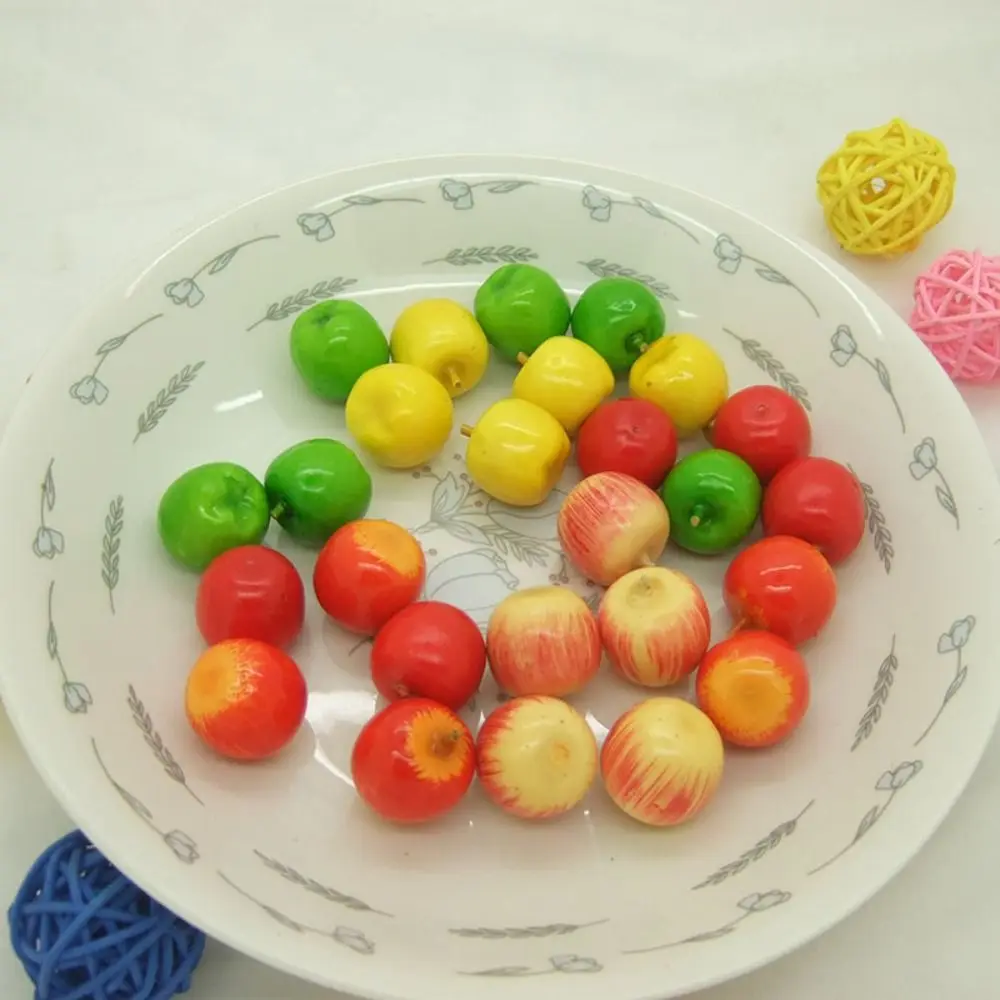 50pcs Kid Toy Gift Mini Artificial Foam Fruits Handicrafts Funny Simulation Fruit Realistic Fake Fruits Garden Decoration