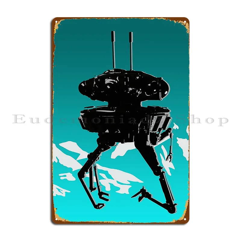 Enemy Robot Search Droid Metal Sign Poster Party Funny Bar Wall Plaque Printed Tin Sign Poster