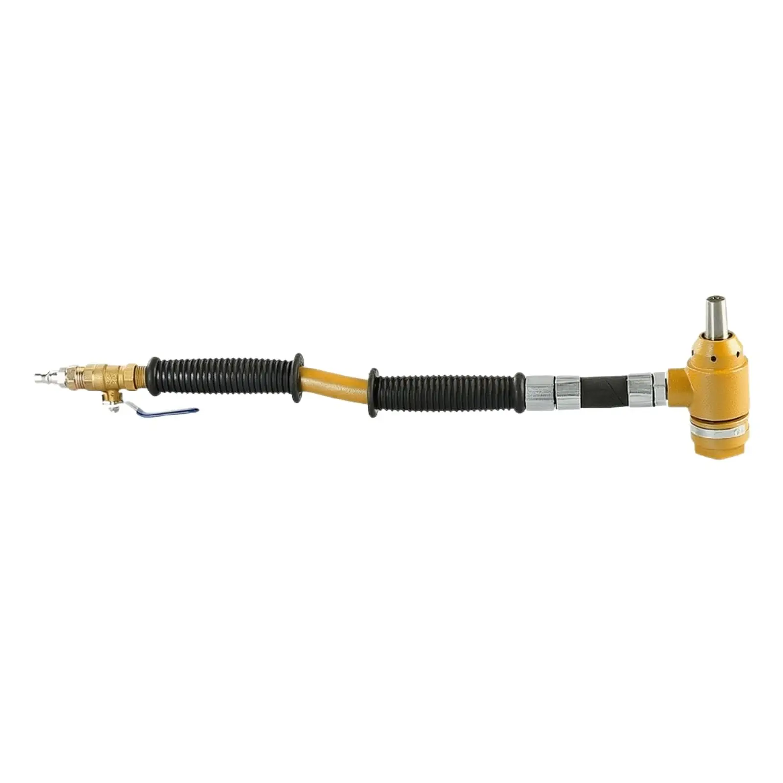 Handheld Air Chipper with Shock-Absorbing Tube High Impact Rate Pneumatic Chipping Anti-Vibration Pneumatic Scaler with Ribbed