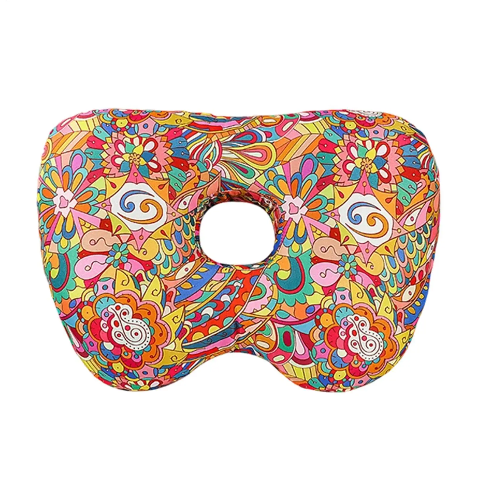 Cotton Filling Ear Piercing Pillow Breathable Ergonomic Pillow With Ear Hole Portable Comfortable Earring Pillow For Side Sleep