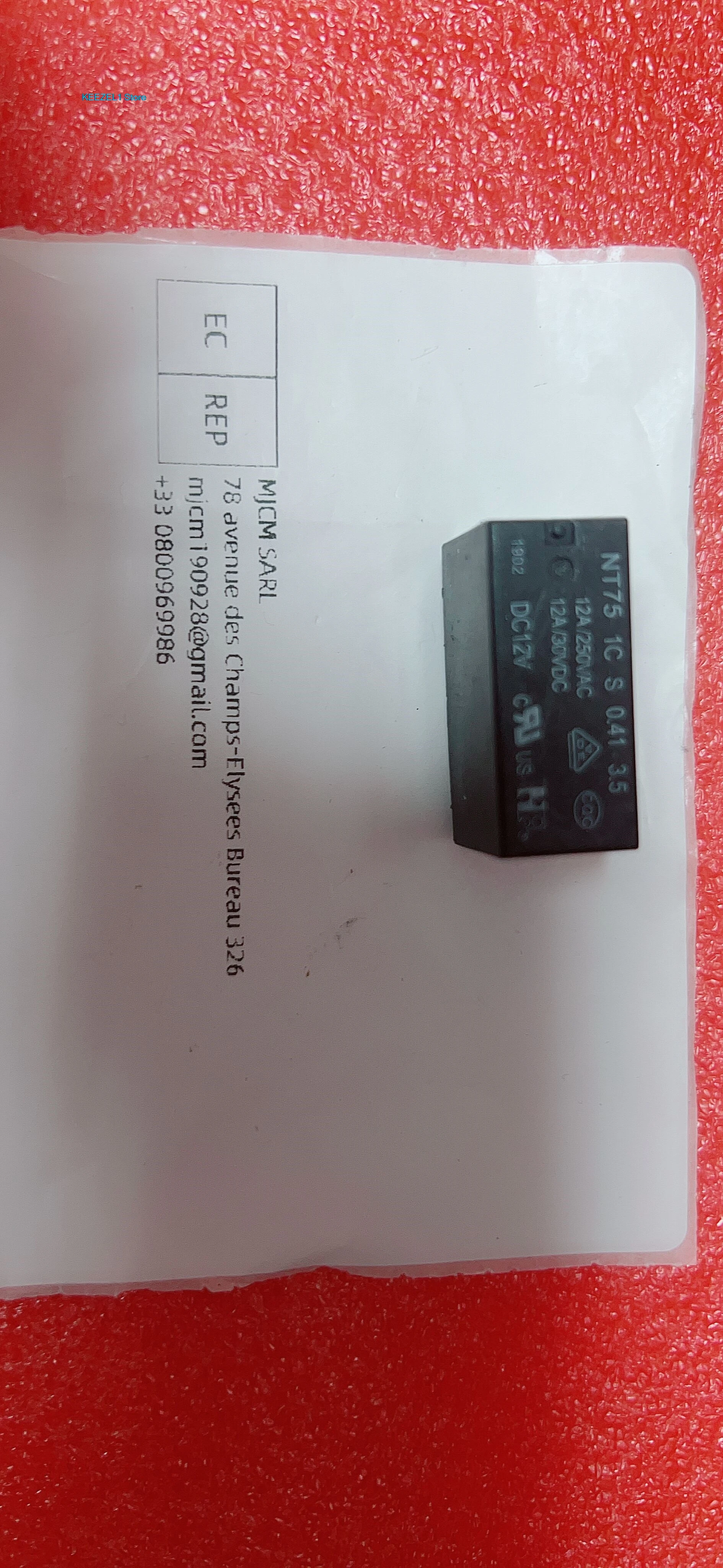 Original relay NT75 1C S 0.41 3.5 DC12V     5PCS -1lot
