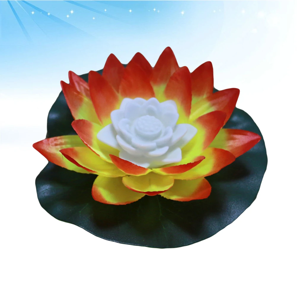 

Lotus LED Flower Pool C les Waterproof Garden Pond Decoration Stylish Eco Material
