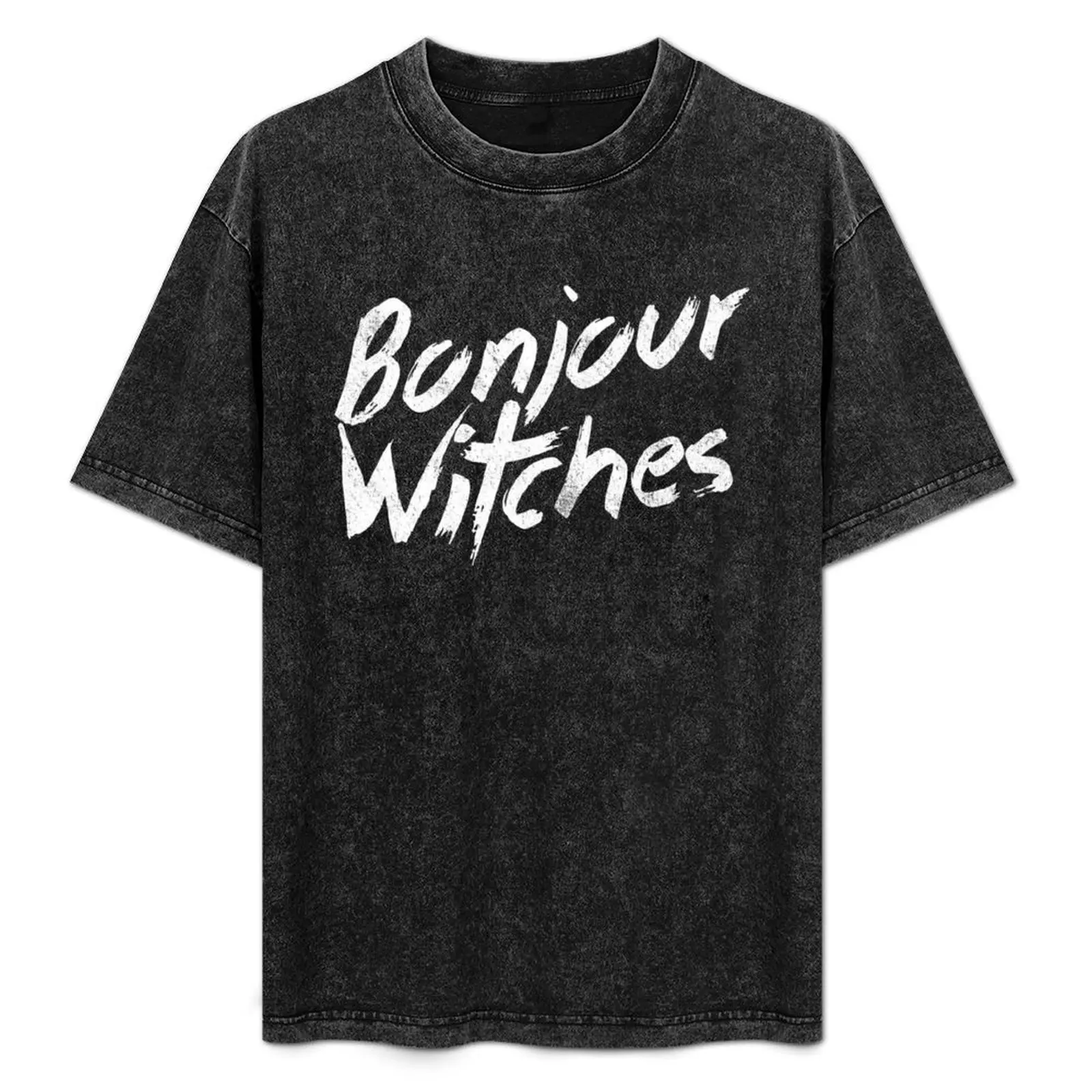 

Bonjour Witches | Halloween Sarcasm T-Shirt Big Size Daily Wear T-Shirt
