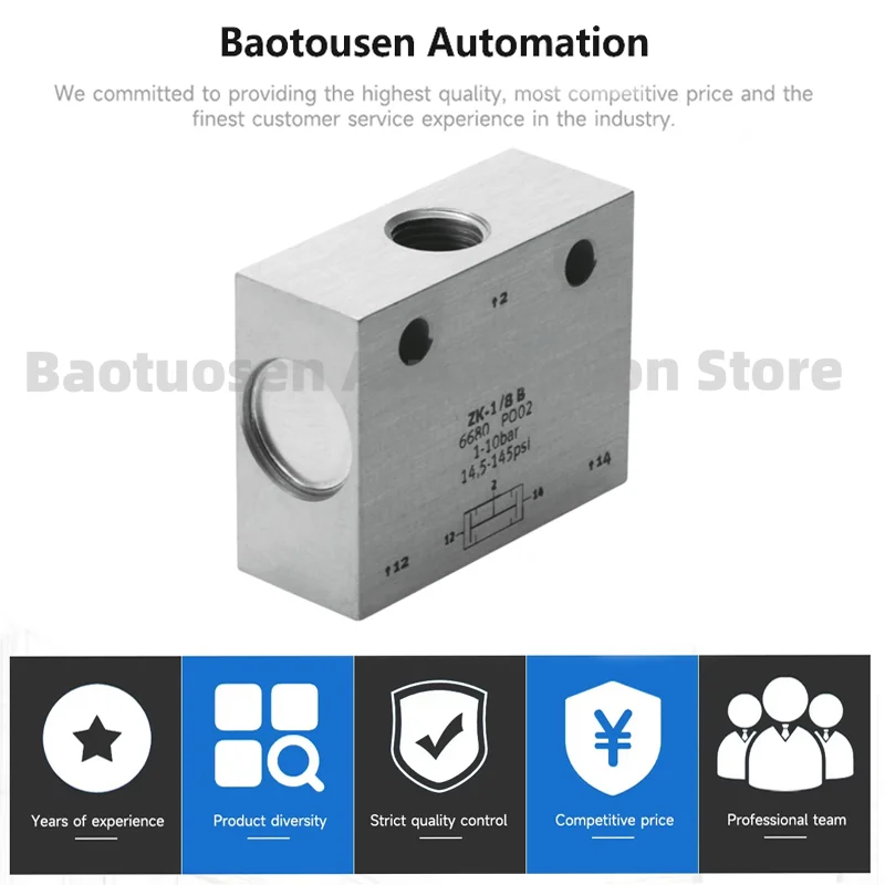 100% brand new original ZK-1/8-B 6680 Quick plug direct connection connector