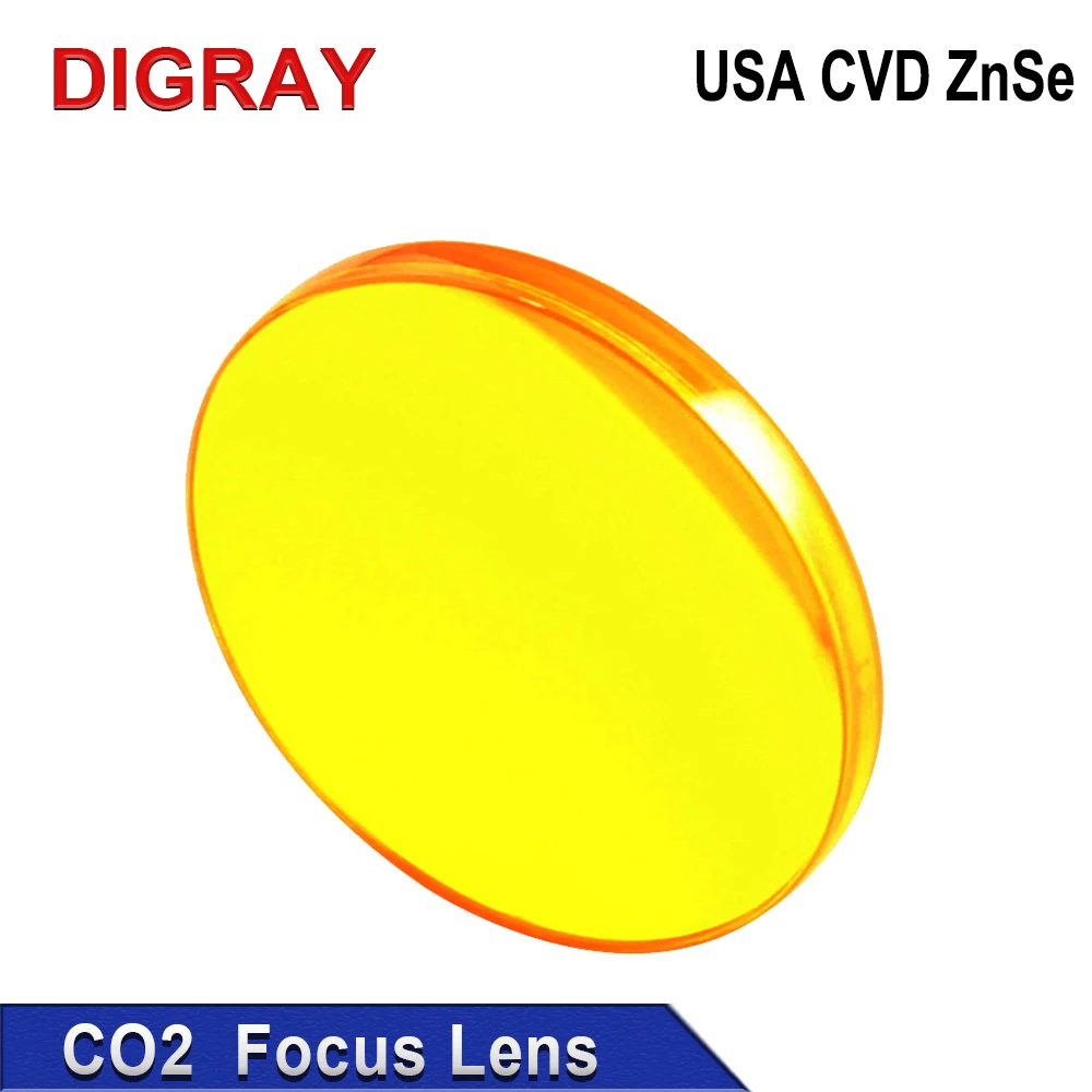 DIGRAY USA CVD ZnSe Focus Lens Dia: 12 18 19.05 20 25mm  FL 38.1 50.8 63.5 76.2 101.6mm For Co2 Laser Engraving Cutting Machine