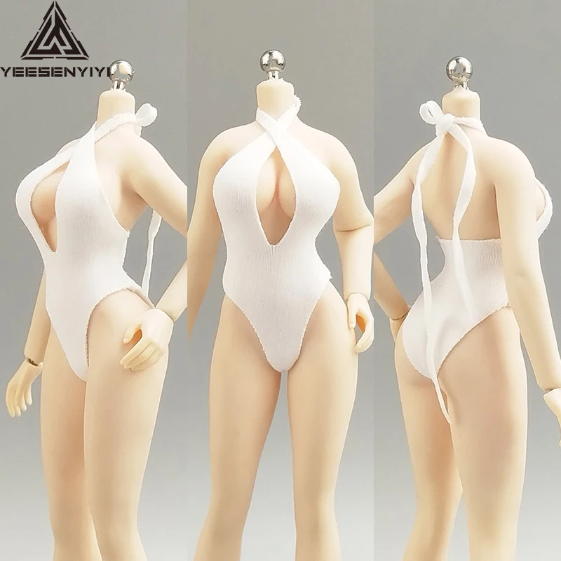 6-inch Lace-Up Swimsuit 12 points  handmade clothing suitable for 1/12 soldier sexy swimsuit BJD  Doll Clothes SHF TBL
