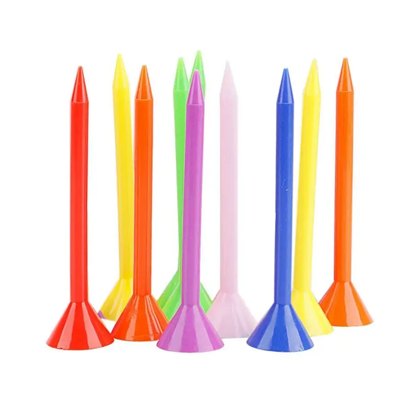 A64T for Golf Pin Tee Cup Bracket Plastic Training Accessories 10Pcs for Golf Practice