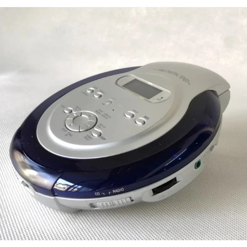Portable CD Player Walkman Bass Boost LCD Display Shockproof MP3 3.5mm Audio Jack