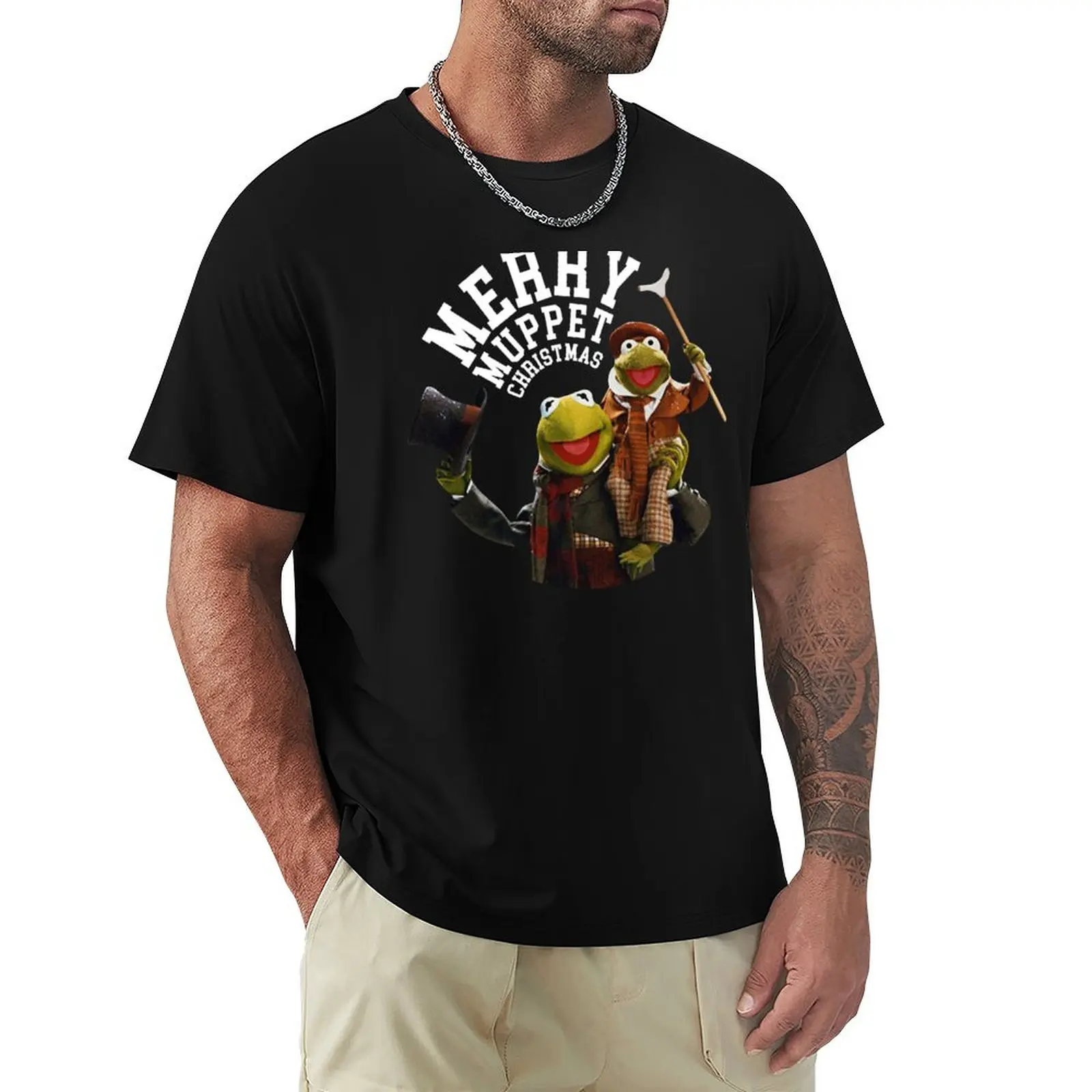 muppet christmas carol T-Shirt Fashion Pattern Printed Tee Shirt