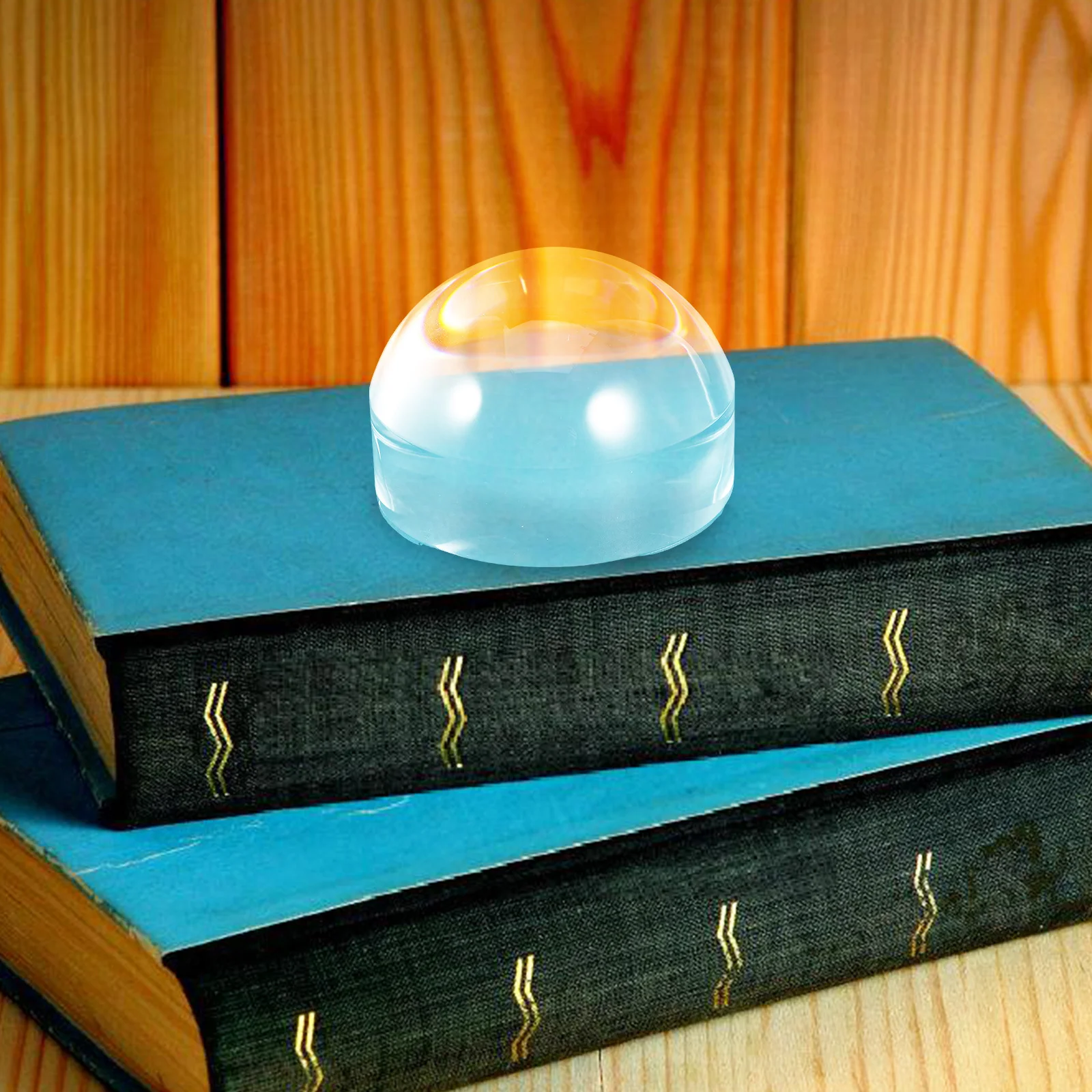 

Dome 6x Optical Acrylic Magnifier Crystal Clear Reading Magnifier Portable Desk Paperweight Half Ball Lens for Seniors Office