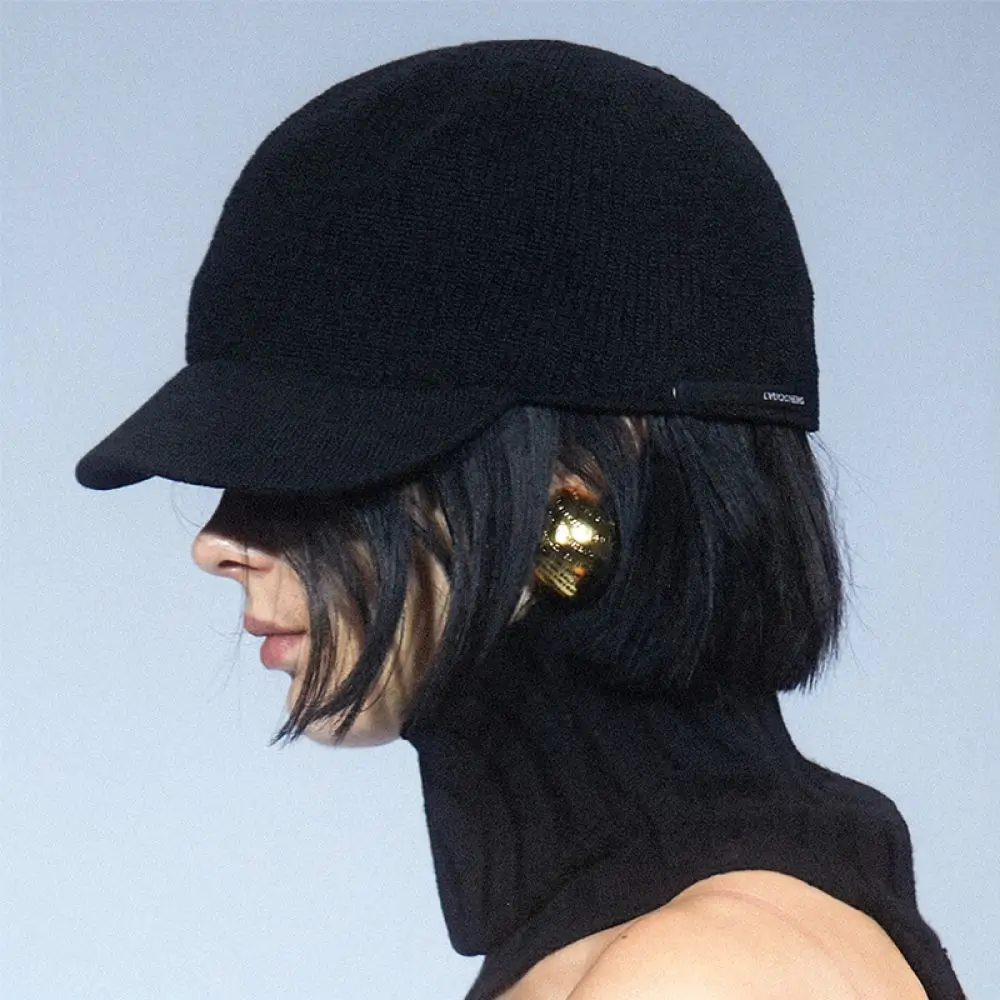 Breathable Mesh Equestrian Cap Summer Women Hollow Out Knitted Hat Unisex Adjustable Curved Brim Sun Protection Accessory