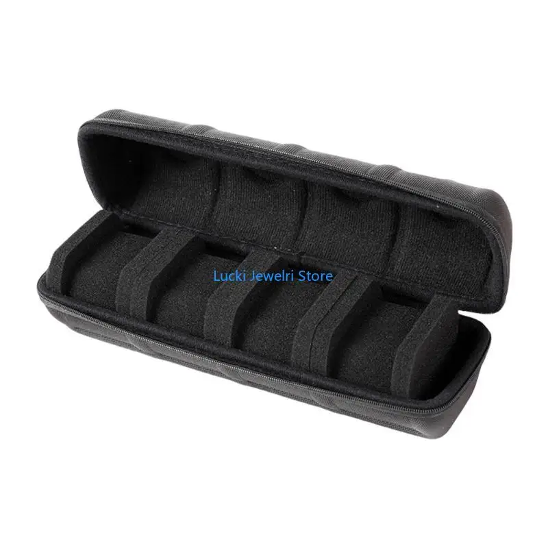 

193E мужские наручные часы, органайзеры для путешествий, 4 слота, прочный корпус для часов, портативное и безопасное хранение