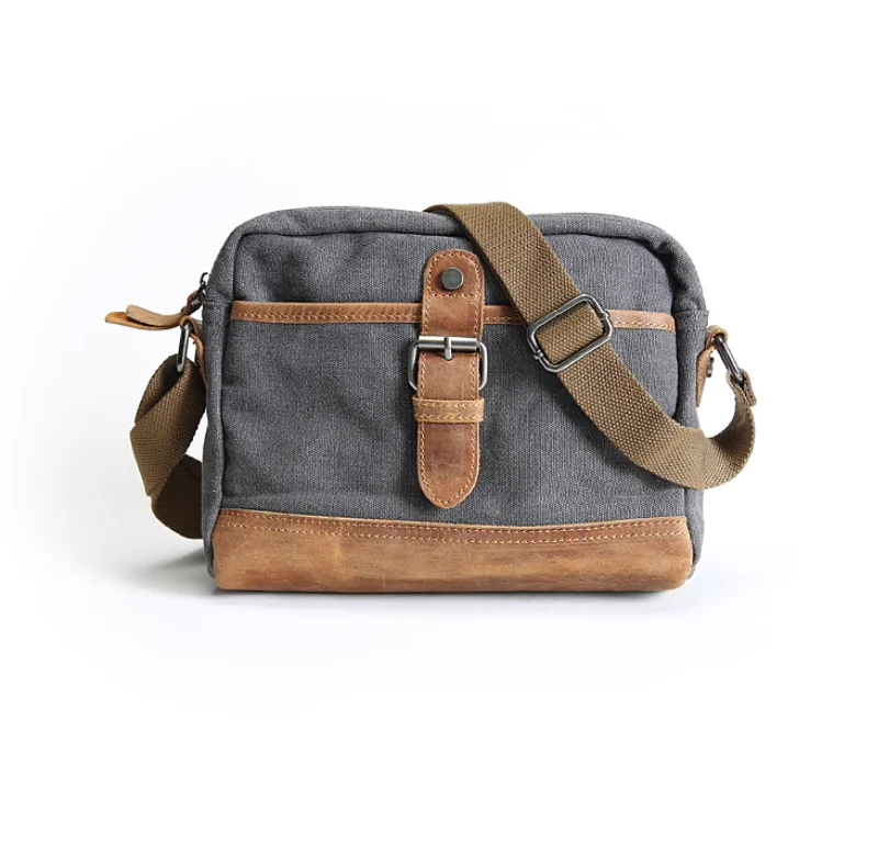 

Men's Casual Canvas Bag Horizontal Shoulder Bag Crossbody Bag