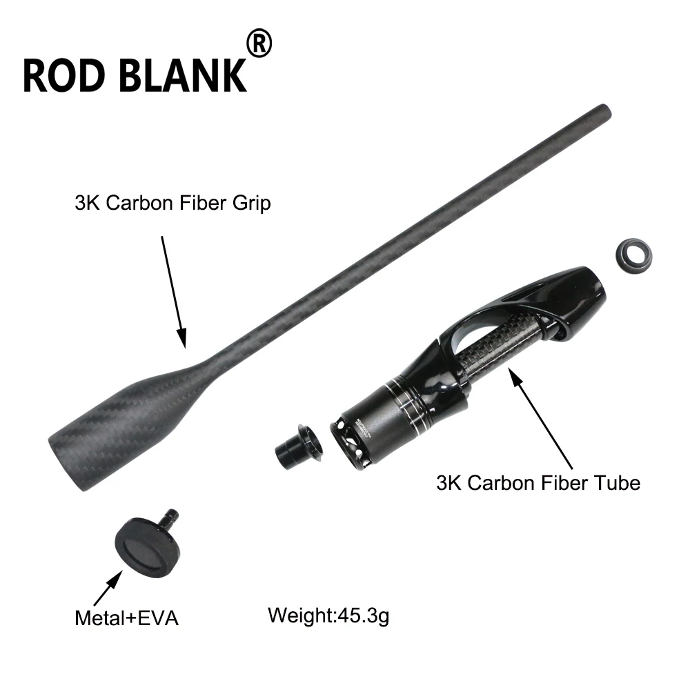 Rod Blank 1 Set Carbon Trout Fishing Handle kit Spinning Casting Trout Fishing Rod Building Component Rod DIY Repair Accessory