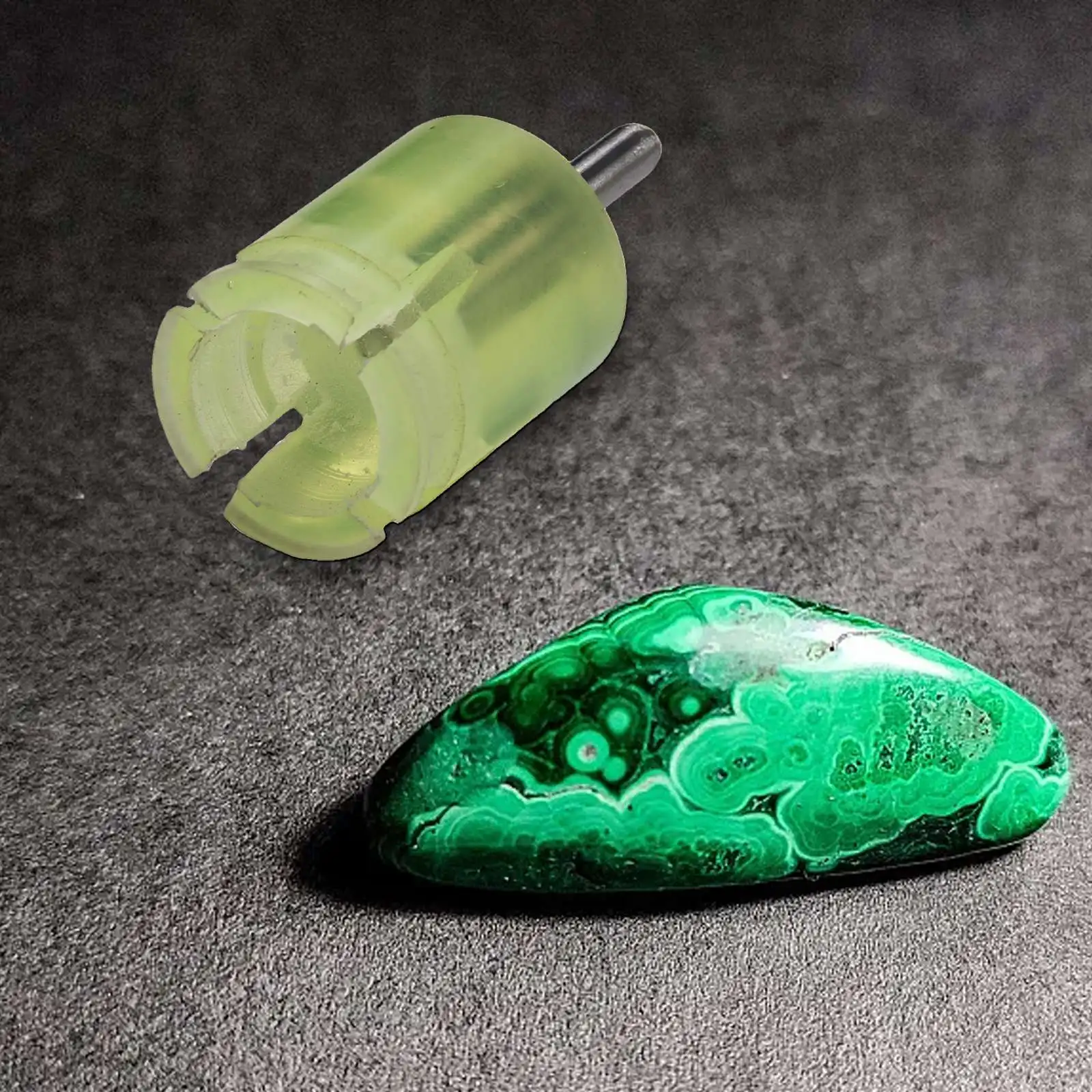 Agate Jade Ring Fixing Process Grinding Conical Sleeve Easy To Use Secure Fixing Specifications Enhances Shine