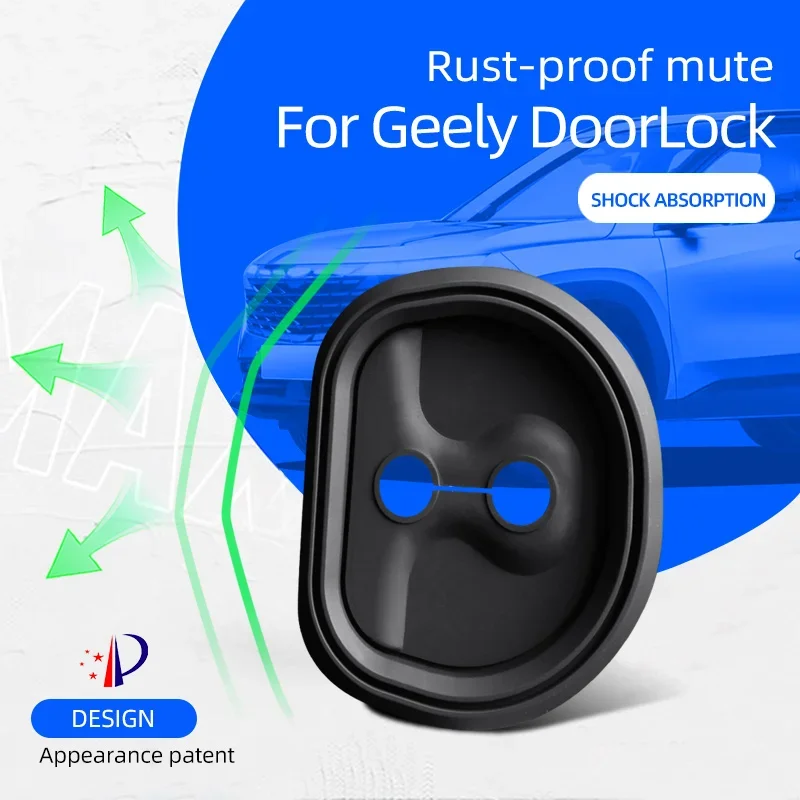 Door Lock Cover Applicable To Geely Galaxy L7 L6 Xingyue L Boyue L, Silicone Rust-proof Mute Protector, Shock Absorption