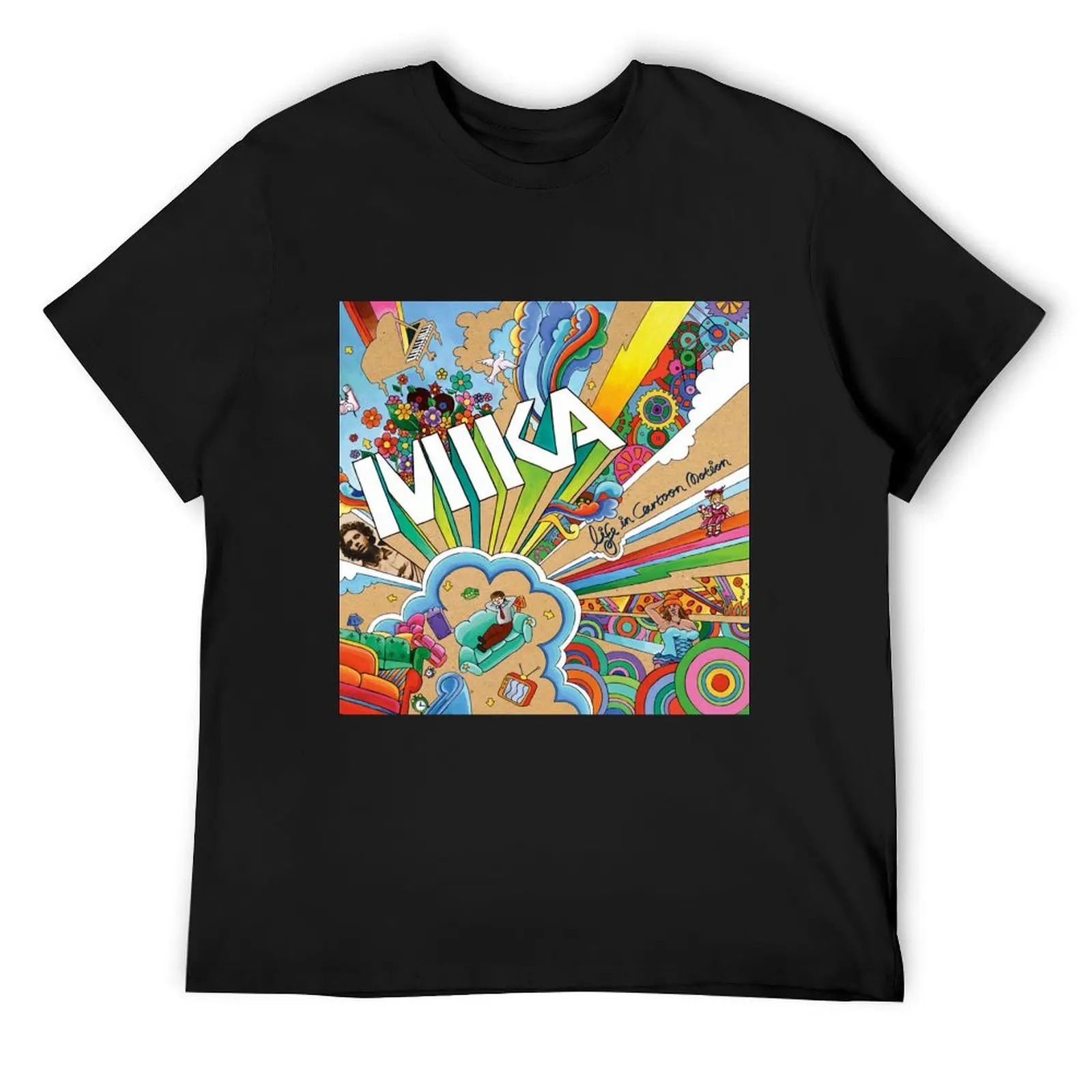 

Mika life in cartoon motion T-Shirt custom t-shirts gifts for boyfriend summer top anime shirts men