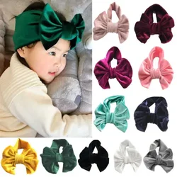 Baby Girl Toddler Kids Velvet Bow Hairband Headwear Turban Knot Hairwear Girls Baby Princess Cute Headband Head Wear Hairwear