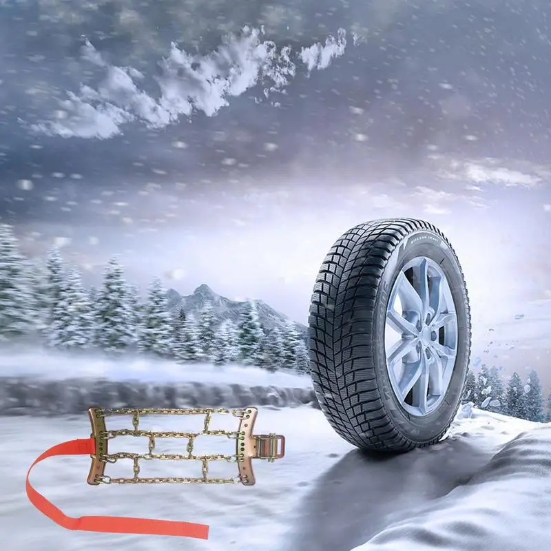 

Car Tyre Anti Slip Snow Chains Tire Metal Cable SUV Auto Pickup Truck Accessories Universal Anti-Skid For Ice Snow Mud Sand