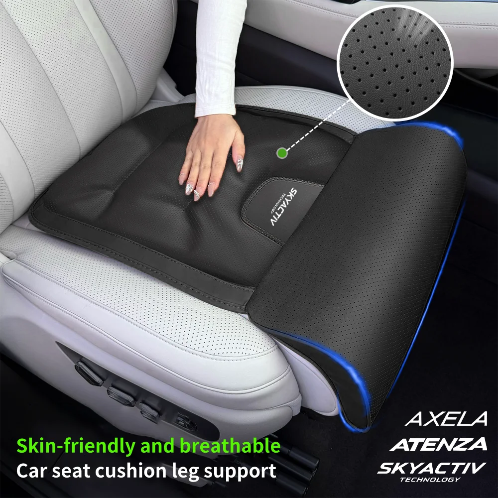 

Thick Car Seat Cushion with Leg Support Universal Seat Cover Extension Leg Rest Pad for Mazda Skyactiv 3 Axela Atenza MX-5 2 5 3