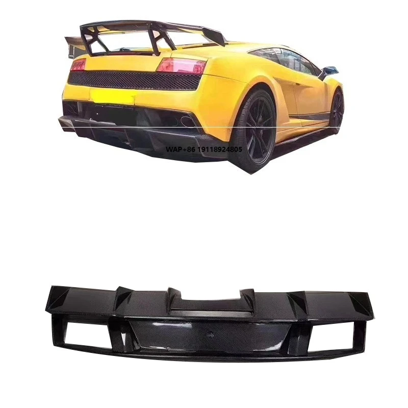 

DMC Style Carbon Fiber Rear Bumper Lip Suitable for Gallardo LP550 LP560 LP570 Carbon Fiber Rear Diffuser
