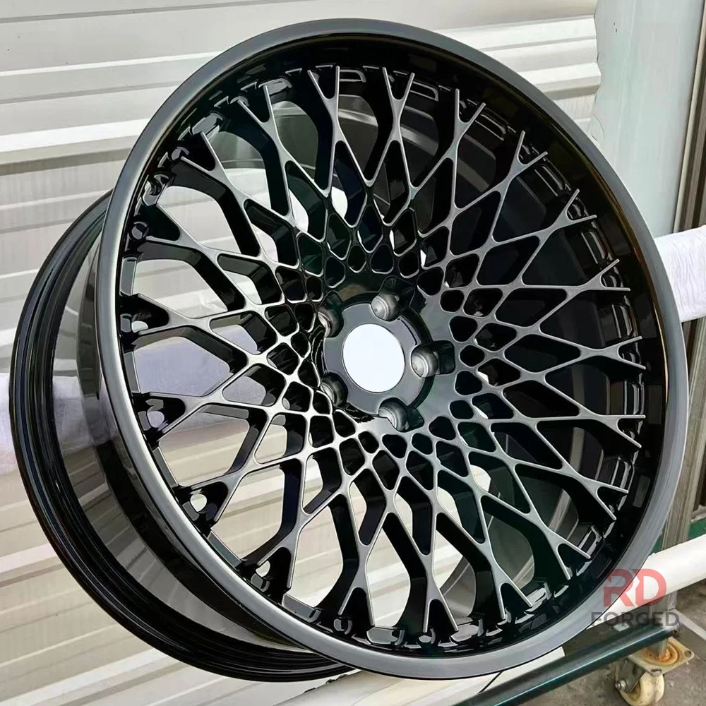 For Forged Monoblock Gloss Black Custom Alloy 5x120 5x130 5x114.3 Concave 16-26 Inch Car Wheel Rim for BMW Feerrari audi