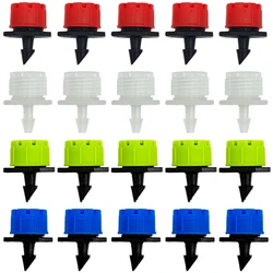 30-800X Garden 4/7MM Adjustable Micro Nozzle Drip Irrigation System 1/4'' Watering Sprinkler Anti-clogging Emitter Dripper