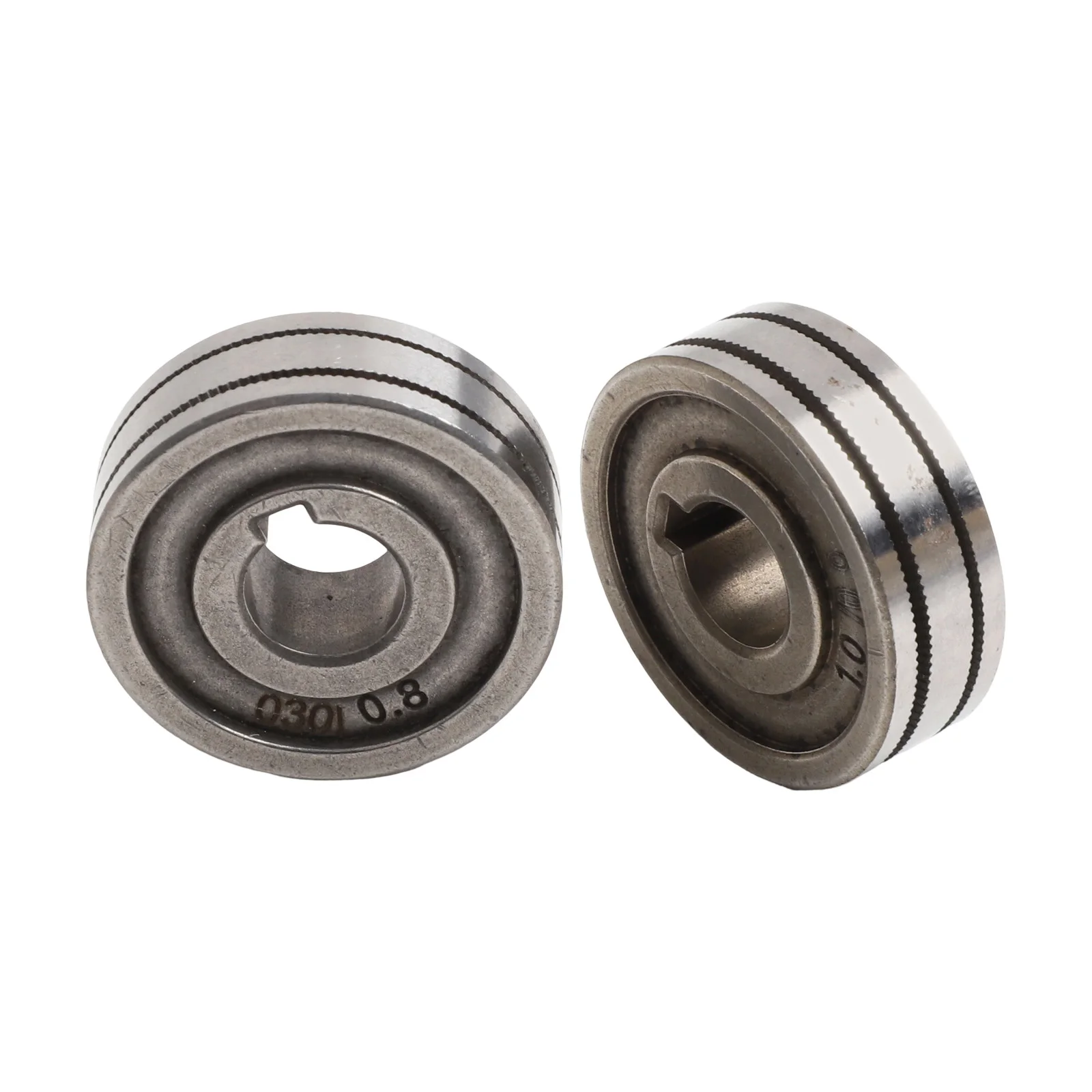 

Mig Welder Feed Roller Steel Drive Roller Godet Knurled Parts V-Groove Wire 0.6-0.8&0.8-1.0 10mm 2 Pcs Accessories