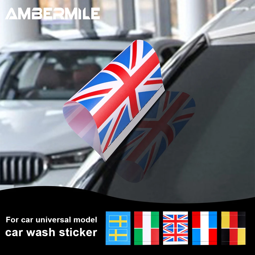 

Universal for BMW Mini Cooper Accessories Car Washing Labels Water Mark Door Trunk Tag Sticker Team Warning Stickers Car Styling