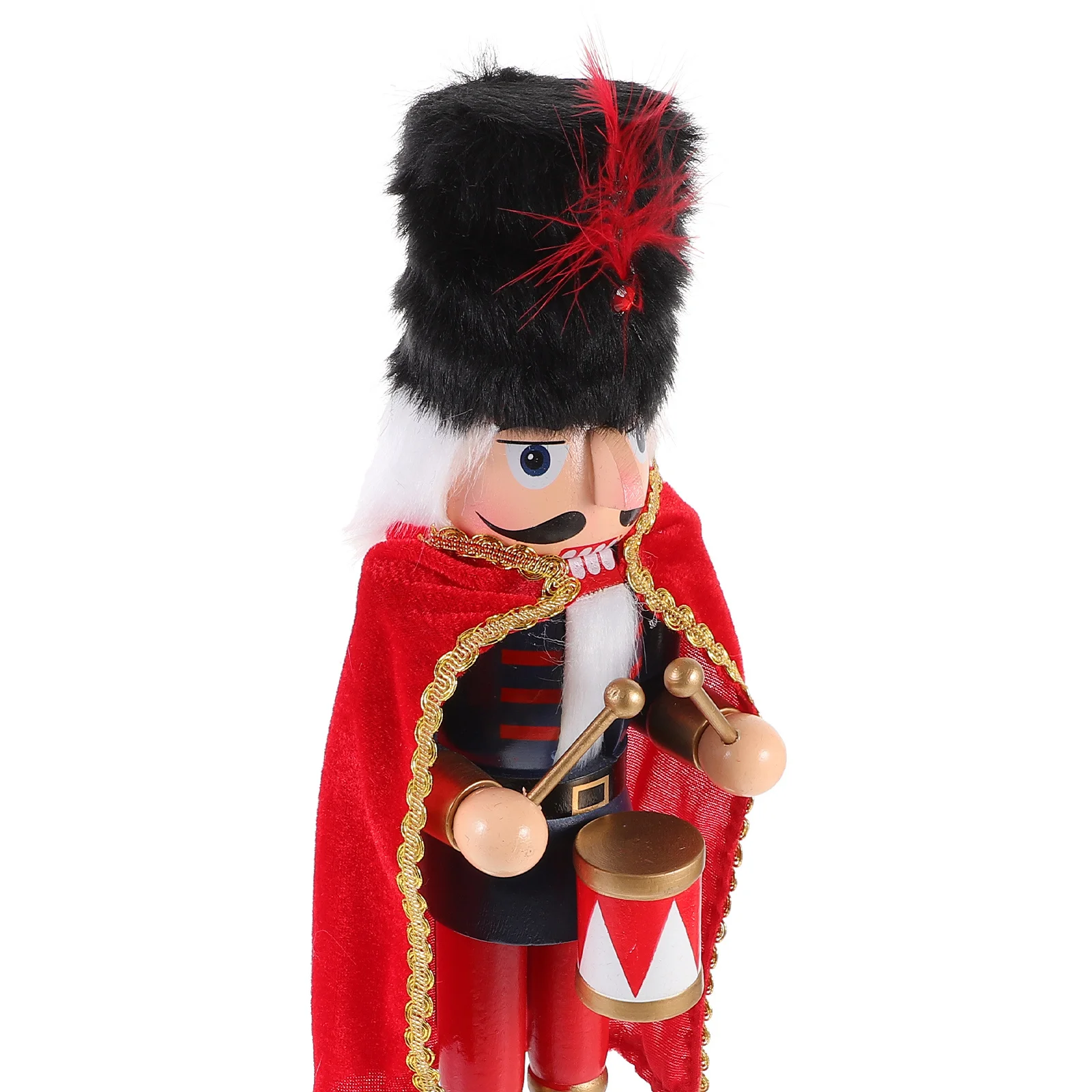 

1pc Nutcracker Hand-Painted Christmas Decoration Desktop Ornament Festival Party Decor Wood Party Supplies Craft