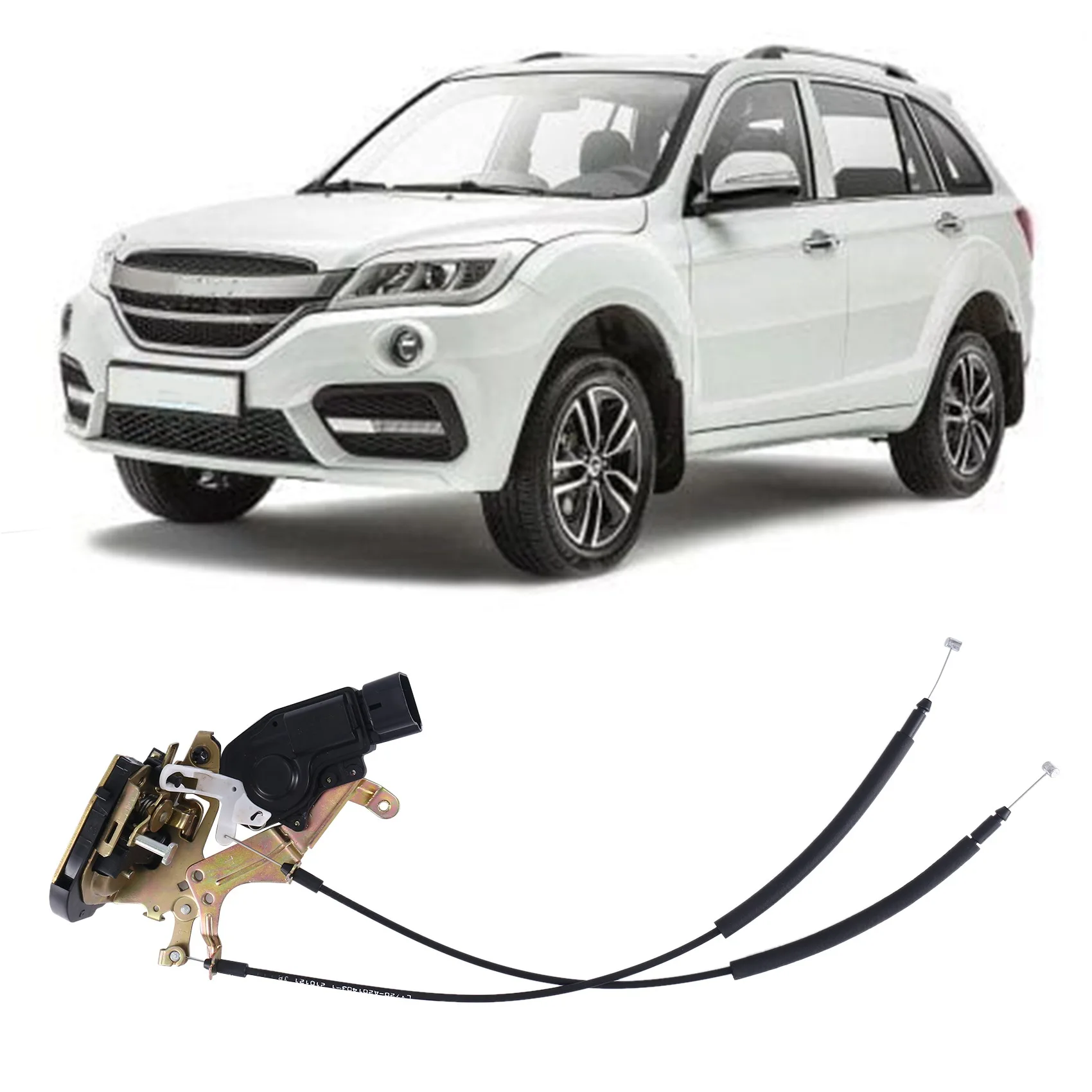 

Durable 1 Piece Car Door Lock Actuator Latch Controller With Cable S6205110 Rear Left Black Replacement Parts For Lifan X60