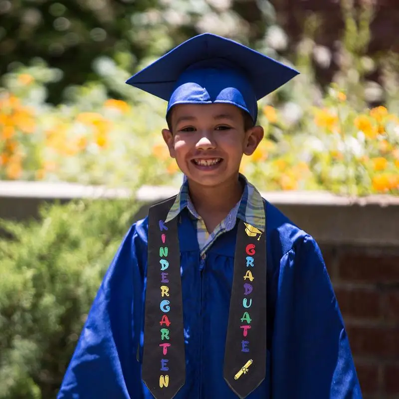 Kids Graduation Stole Graduate Printed Preschool Graduation Stole With Cute Design Unisex Graduation Honor Stole Girls And Boys