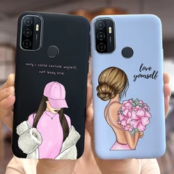 For Oppo A53 Case Stylish Pretty Girls Cover Soft Silicone Phone Case For Oppo A53s A 53 OppoA53 OppoA53s Back Cover 6.5'' Coque