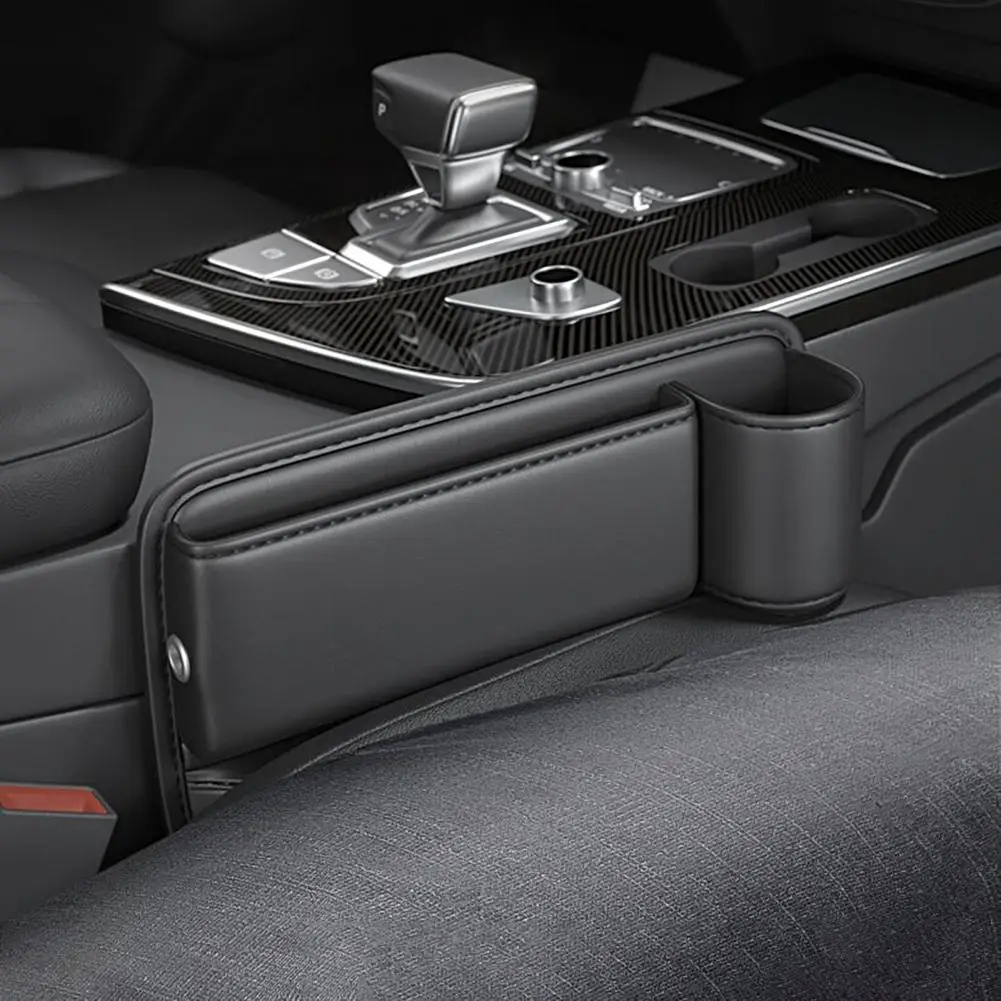 

Useful Center Console Box No Smell Accessory Side of Center Console Storage Box Sturdy Seat Gap Organizer for Automobile