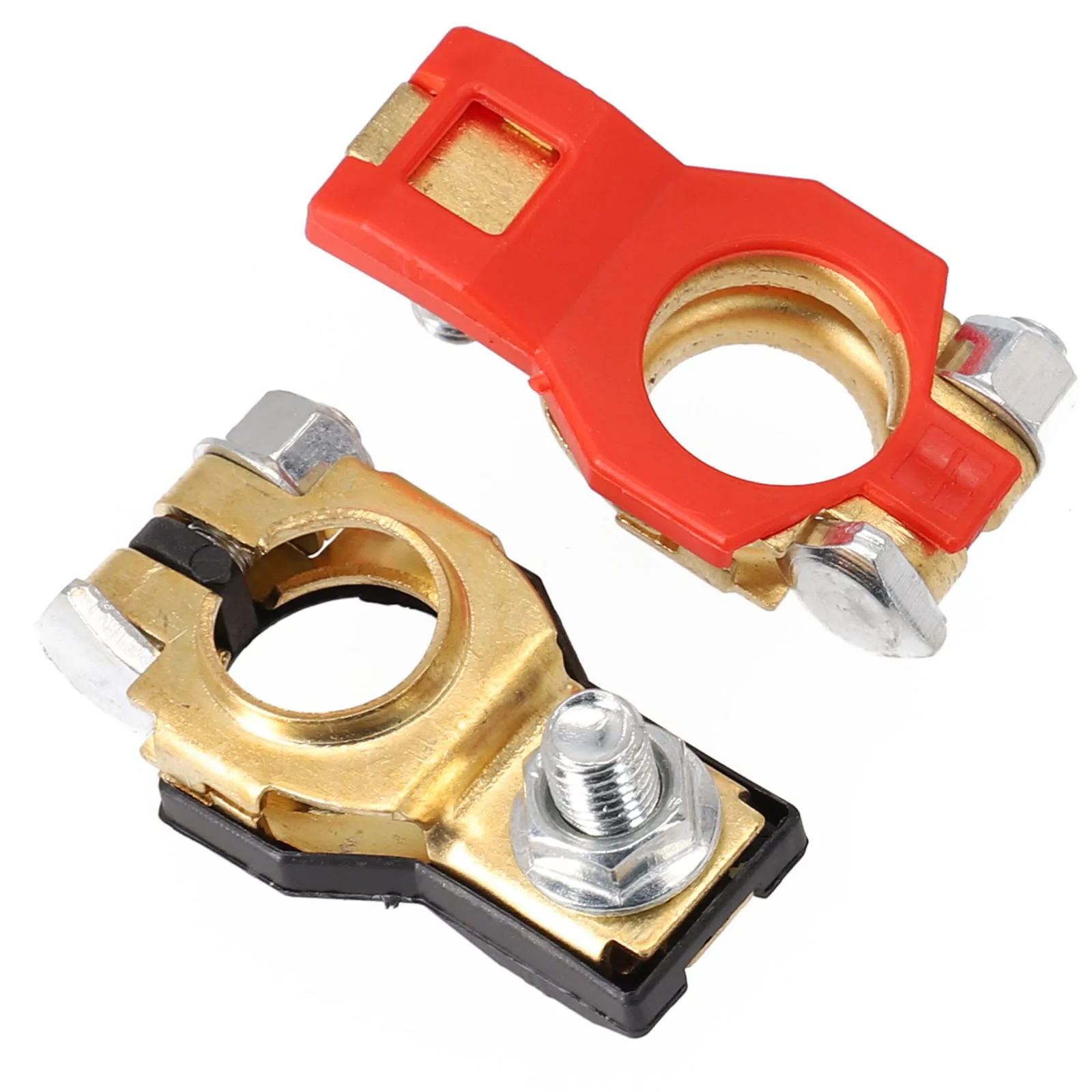 Automotive Battery Terminal Clamp Connector Pack of 2 for Car for caravan Boat Applications with 12V 24V Compatibility