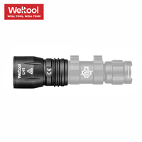 Weltool LH1 686 lumen tactical lamp head, single 89,000 Kendra shot 598 meters---Black