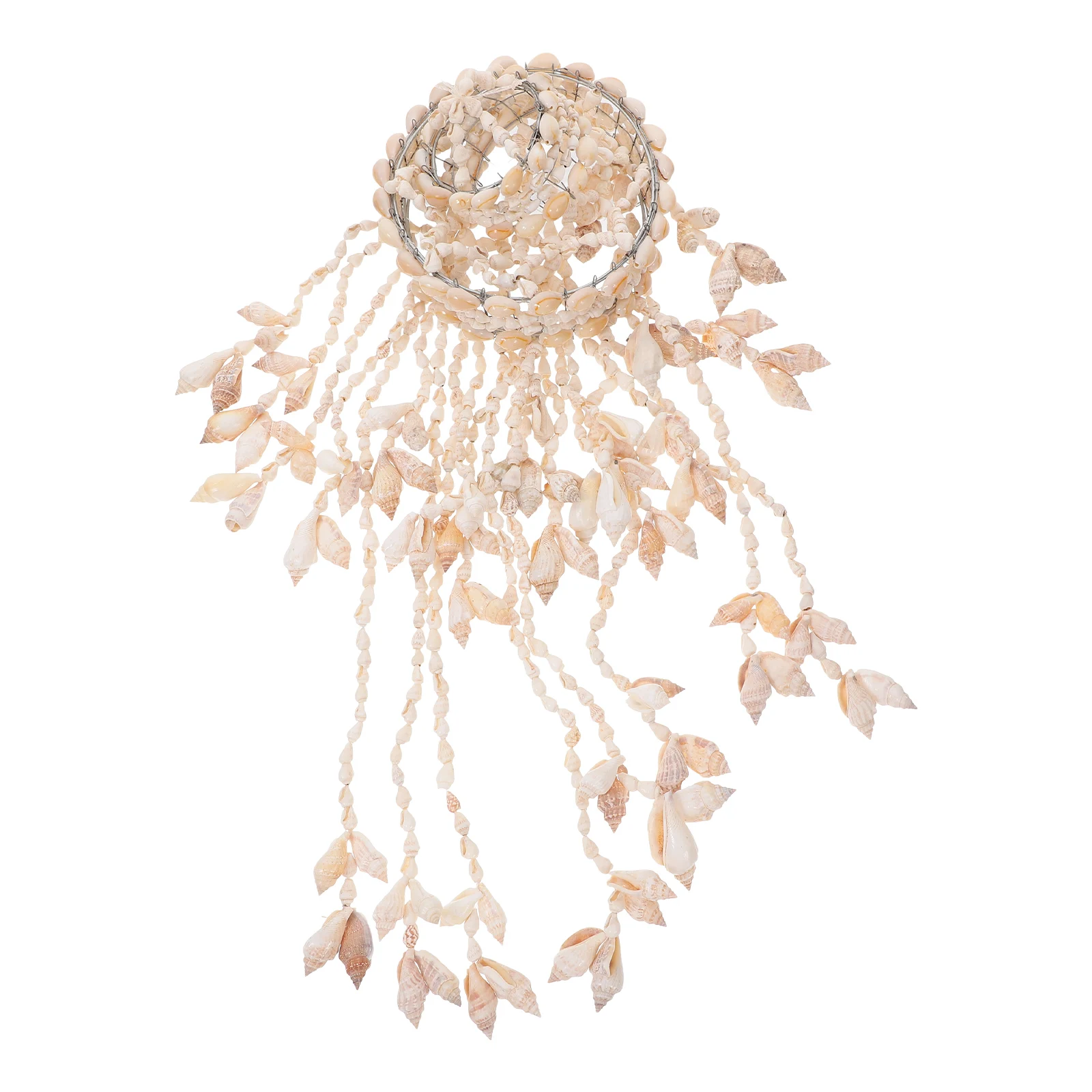 

1Pcs Hanging Wind Chime Luxurious Home Accessory Simple Generous Design New Homeowners White Shell Wind Chime Hanging Wind-Bell