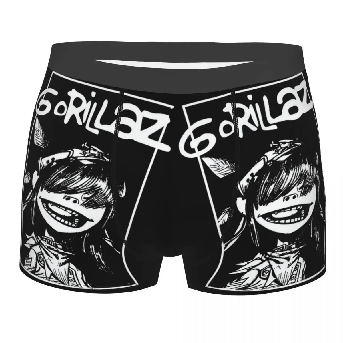 

Cool Music Band Gorillaz Skateboard Men's Boxer Briefs,Highly Breathable Underpants,High Quality 3D Print Shorts Gift Idea