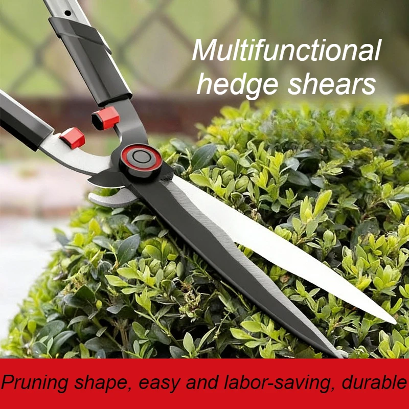 Scalable Pruning Shears Double Blade Thick Branch Shears Multi Functional Fence Scissors Household Garden Tool Accessories