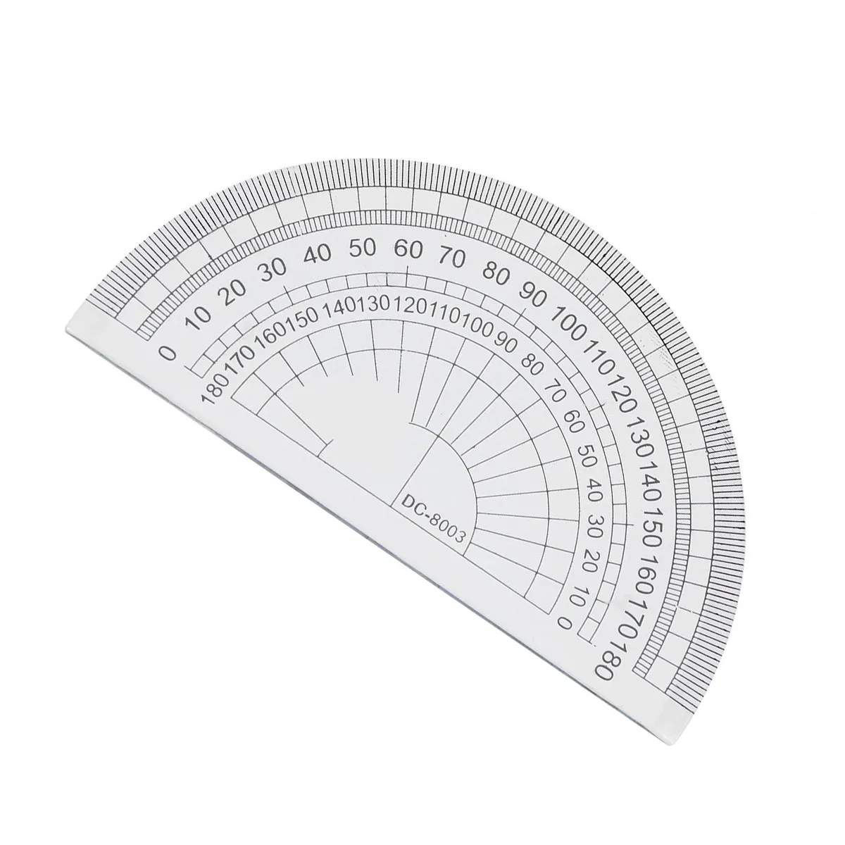 36Pcs Protractor Clear Plastic Math Protractor 180 Degrees Angle Measurement for Students School Office Supplies